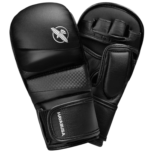 Hayabusa T3 7oz Hybrid MMA Gloves Hybrid Gloves Hayabusa Black/Black Small 