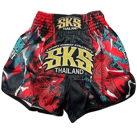 SKS Claw Red Muay Thai Shorts