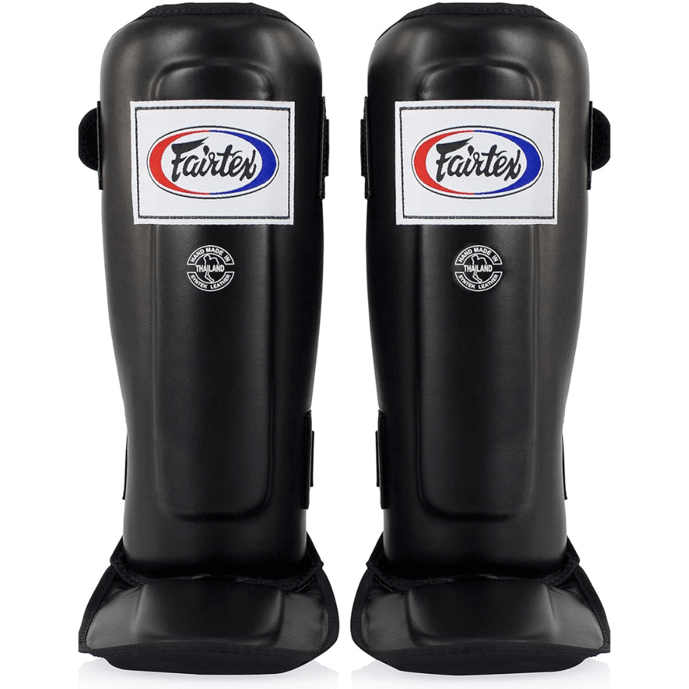 Fairtex SP3 Pro Style Muay Thai Shin Guards Shin Guards Fairtex Black Small 