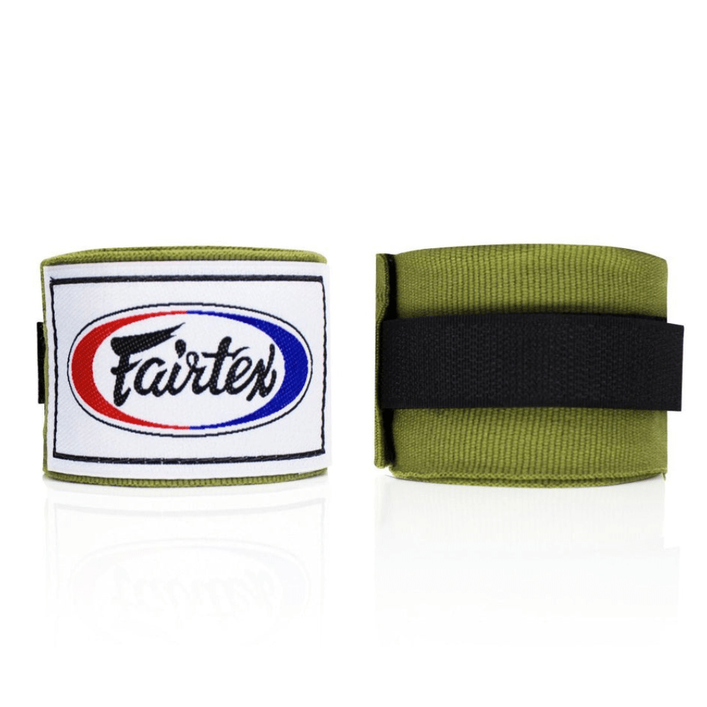 Fairtex HW2 Cotton Hand Wraps Hand Wraps Fairtex Green 