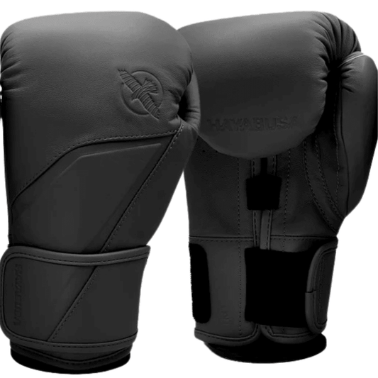Hayabusa E1 Leather Boxing Gloves Black Boxing Gloves Hayabusa Black 12oz 
