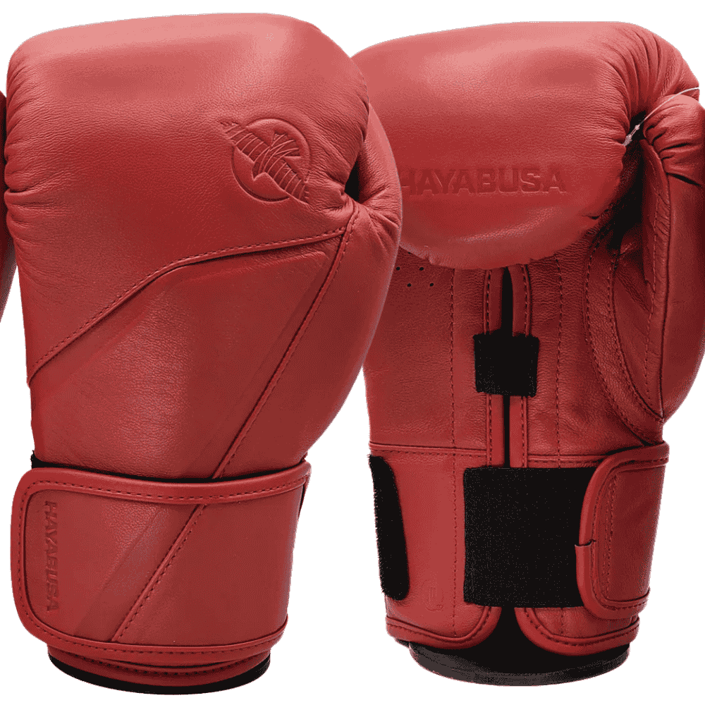 Hayabusa E1 Leather Boxing Gloves Red Boxing Gloves Hayabusa Red 12oz 