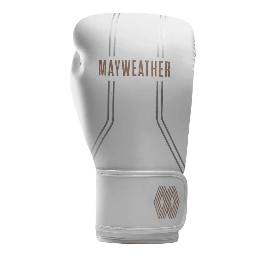 Hayabusa x Mayweather Contender Boxing Gloves White/Gold