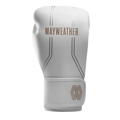 Hayabusa x Mayweather Contender Boxing Gloves White/Gold