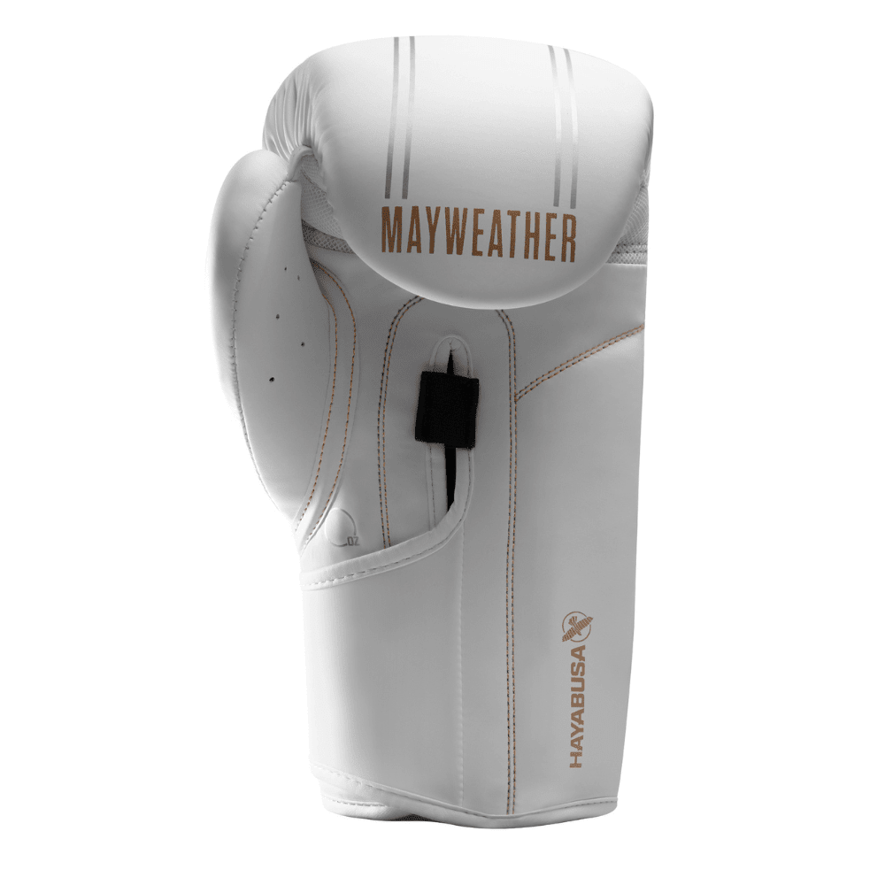 Hayabusa x Mayweather Contender Boxing Gloves White/Gold