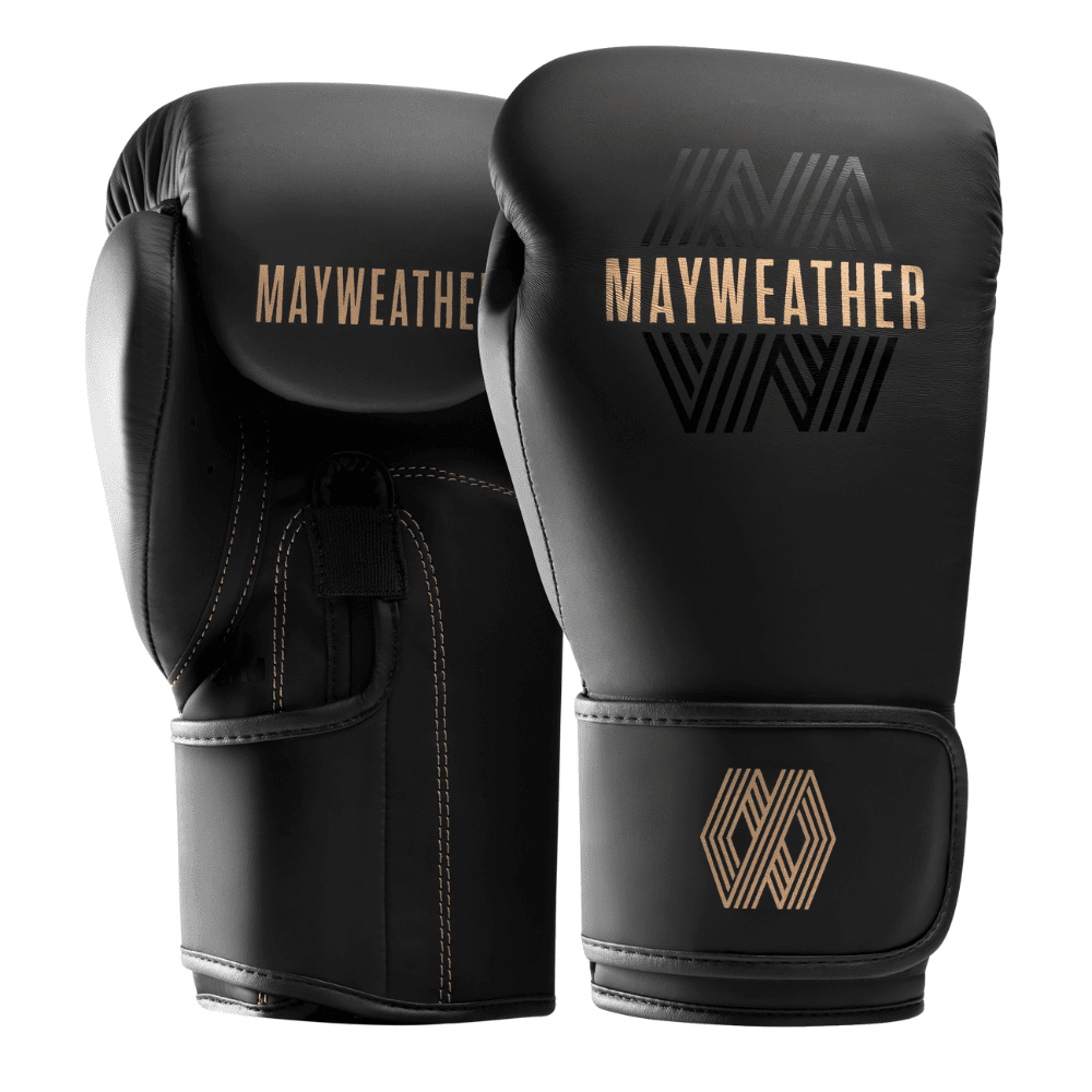 Hayabusa x Mayweather Core Boxing Gloves Black/Gold