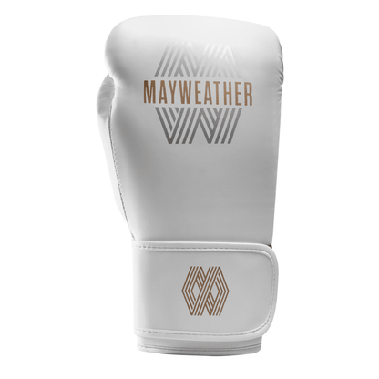 Hayabusa x Mayweather Core Boxing Gloves White/Gold
