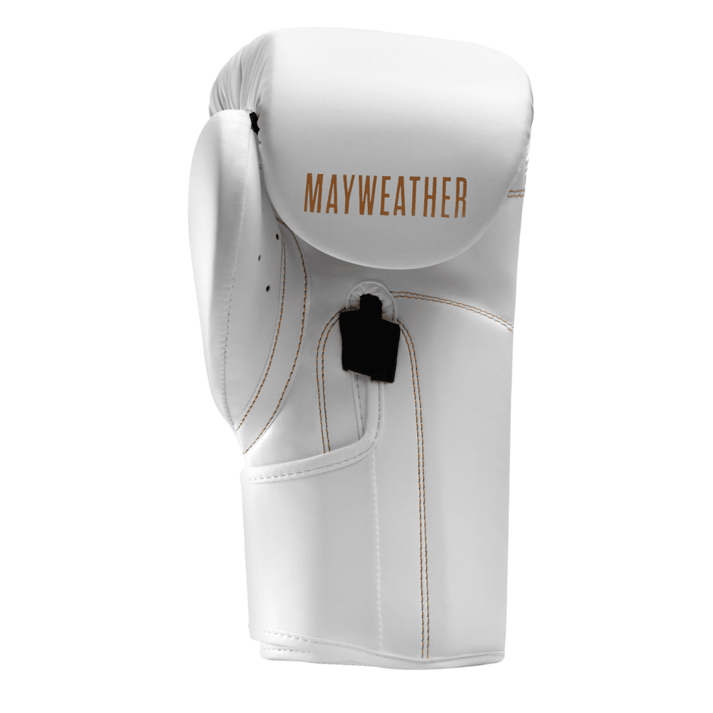 Hayabusa x Mayweather Core Boxing Gloves White/Gold