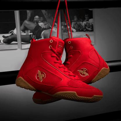 Hayabusa Pro Boxing Shoes Red