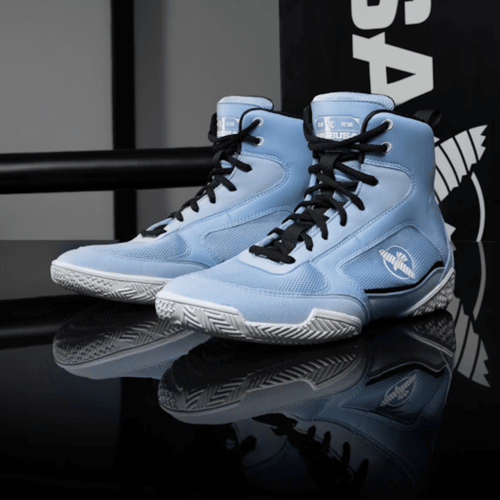 Hayabusa Pro Boxing Shoes Powder Blue – EverythingMMA