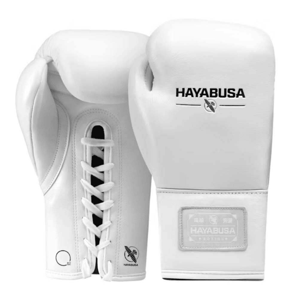 Hayabusa Pro Horsehair Fight Boxing Gloves White