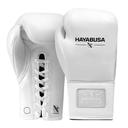 Hayabusa Pro Horsehair Fight Boxing Gloves White