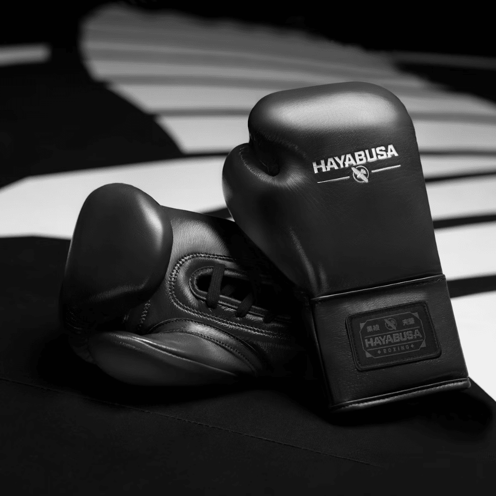 Hayabusa Pro Horsehair Fight Boxing Gloves Black