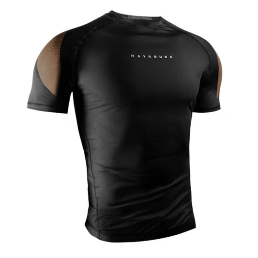 Hayabusa Pro Ranked Short Sleeve Rashguard Brown