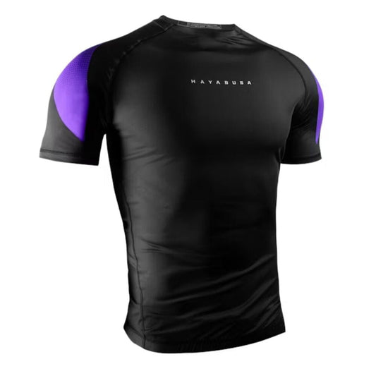 Hayabusa Pro Ranked Short Sleeve Rashguard Purple