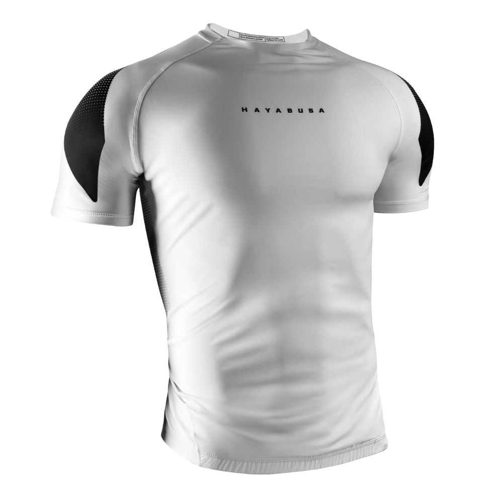 Hayabusa Pro Ranked Short Sleeve Rashguard White