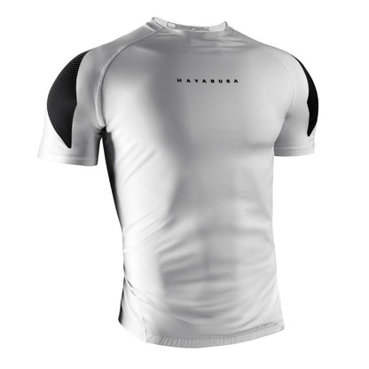 Hayabusa Pro Ranked Short Sleeve Rashguard White