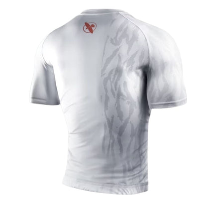 Hayabusa Apex Short Sleeve Rashguard Ash White