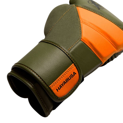 Hayabusa T3 Boxing Gloves Green/Orange