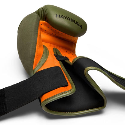 Hayabusa T3 Boxing Gloves Green/Orange
