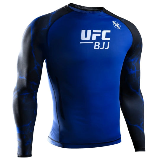 Hayabusa UFC BJJ Long Sleeve Rashguard Black/Blue