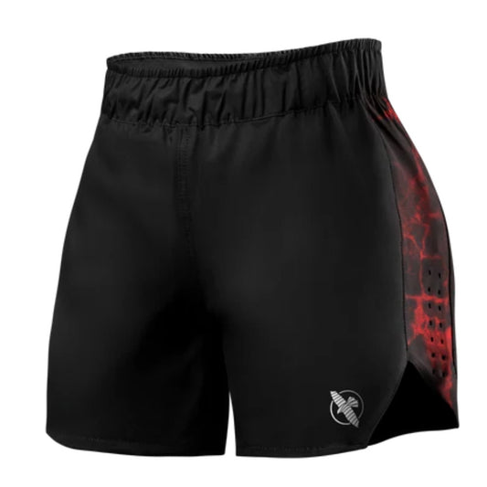 Hayabusa UFC BJJ Womens Grappling Shorts Black/Red