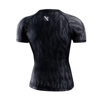 Hayabusa Womens Apex Short Sleeve Rashguard Carbon Black