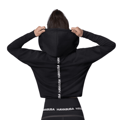 Hayabusa Womens Cozy Fleece Cropped Hoodie Black