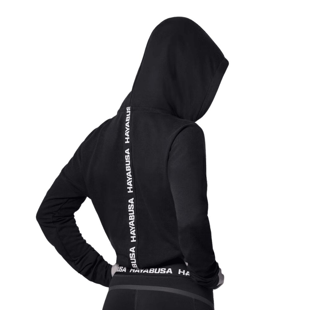Hayabusa Womens Cozy Fleece Cropped Hoodie Black