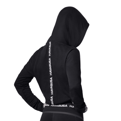Hayabusa Womens Cozy Fleece Cropped Hoodie Black