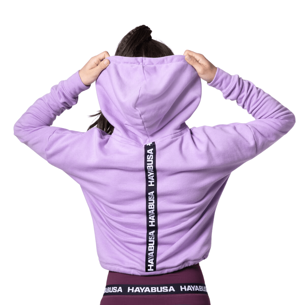 Hayabusa Womens Cozy Fleece Cropped Hoodie Lavender