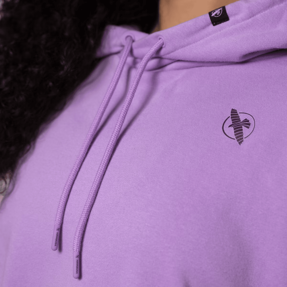 Hayabusa Womens Cozy Fleece Cropped Hoodie Lavender