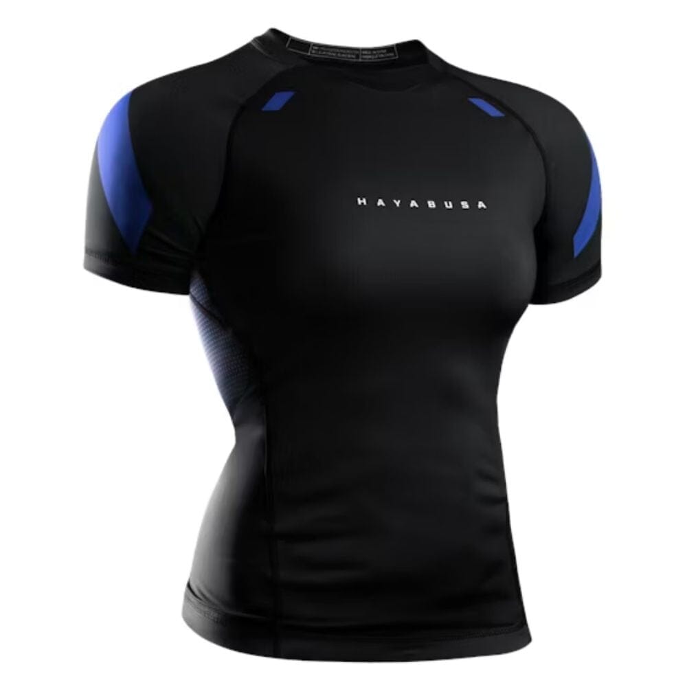 Hayabusa Womens Pro Ranked Short Sleeve Rashguard Blue