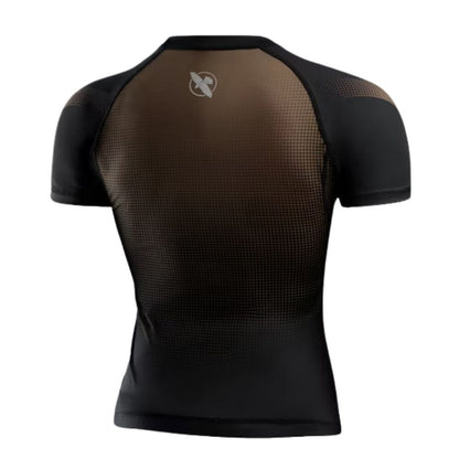 Hayabusa Womens Pro Ranked Short Sleeve Rashguard Brown