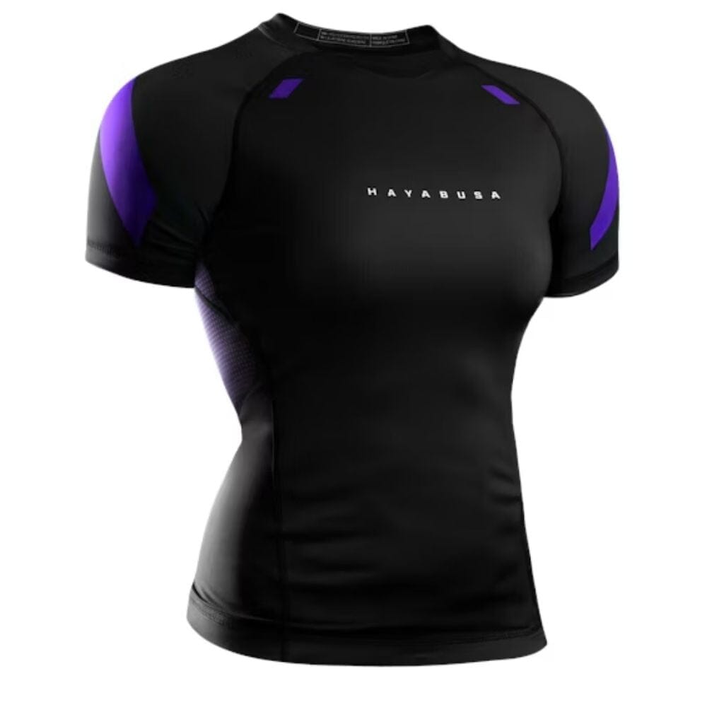 Hayabusa Womens Pro Ranked Short Sleeve Rashguard Purple