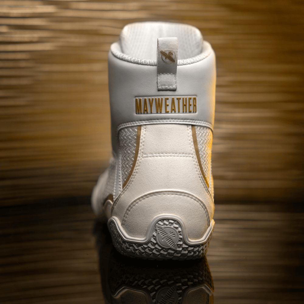 Hayabusa x Mayweather Champ Boxing Shoes White/Gold