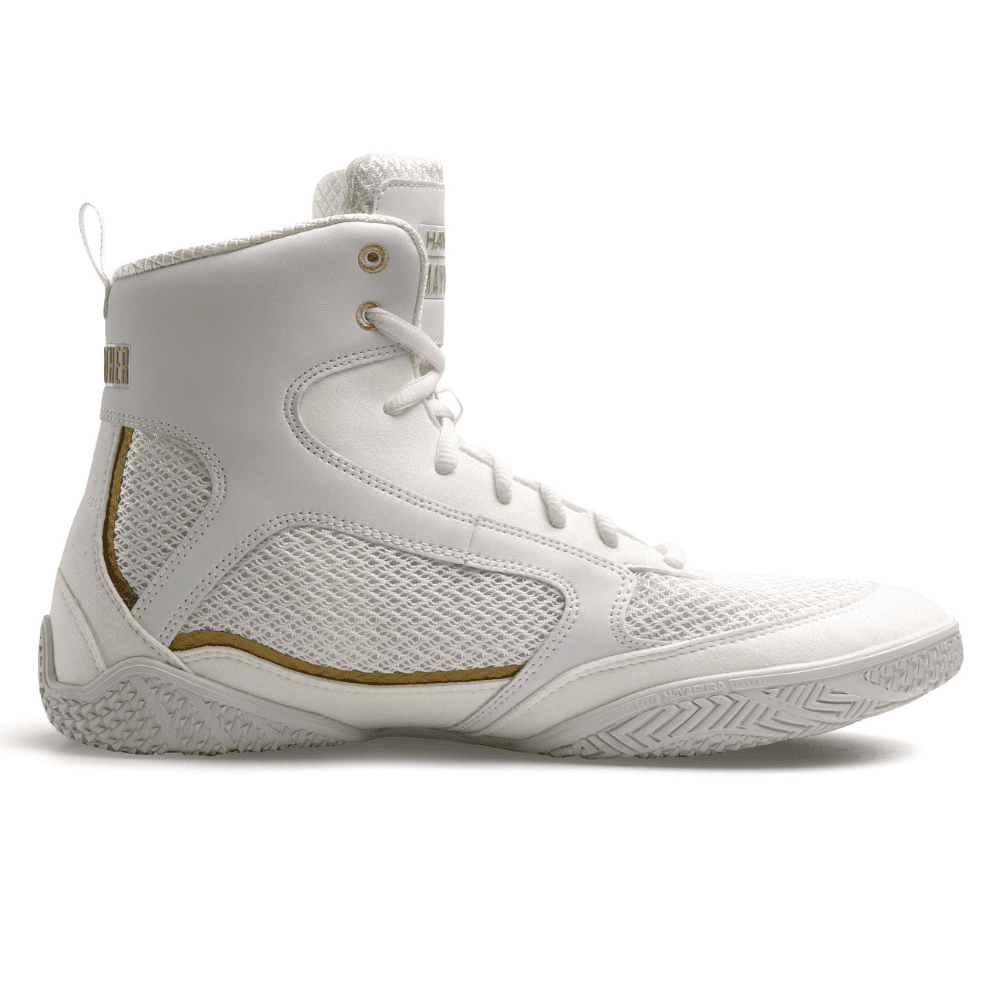 Hayabusa x Mayweather Champ Boxing Shoes White/Gold