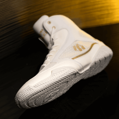 Hayabusa x Mayweather Champ Boxing Shoes White/Gold