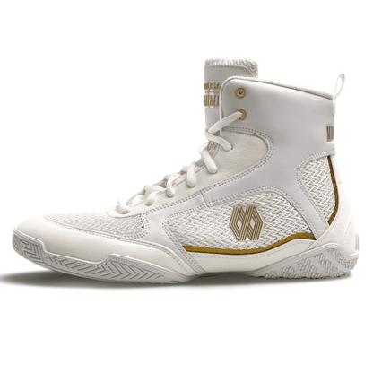 Hayabusa x Mayweather Champ Boxing Shoes White/Gold