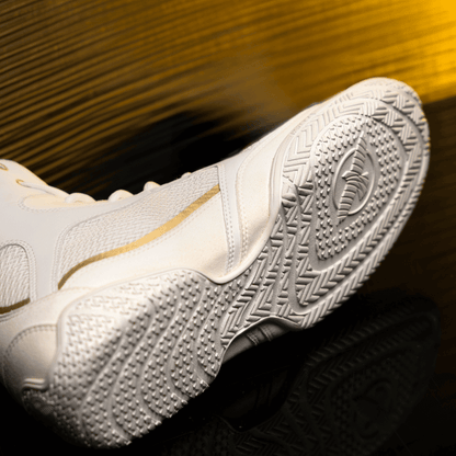 Hayabusa x Mayweather Champ Boxing Shoes White/Gold