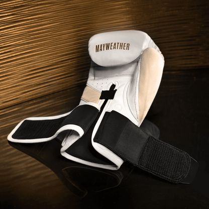 Hayabusa x Mayweather Champ Boxing Gloves White/Gold