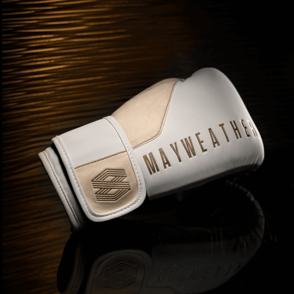 Hayabusa x Mayweather Champ Boxing Gloves White/Gold