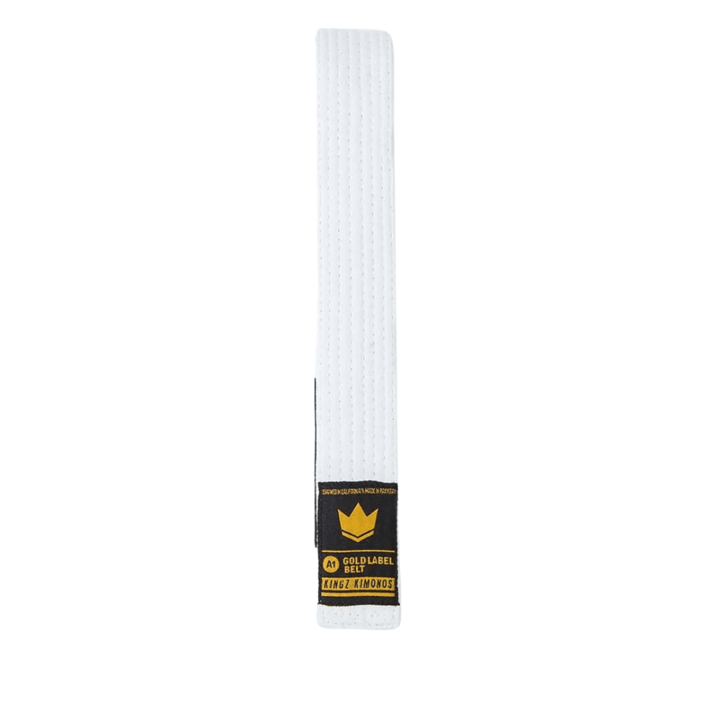 Kingz Gold Label V2 Jiu Jitsu Belts BJJ Belts Kingz White A0 