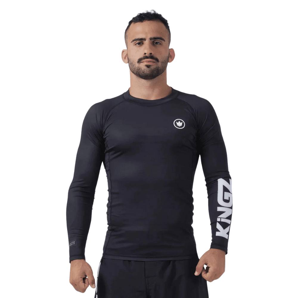 Kingz Kore V2 Long Sleeve Rashguard Rashguards Kingz Black X Small 