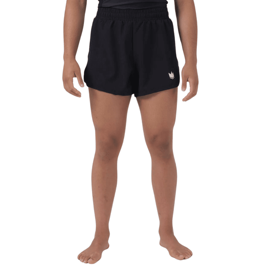 Kingz Womens Hybrid Shorts BJJ Shorts Kingz Black X Small 