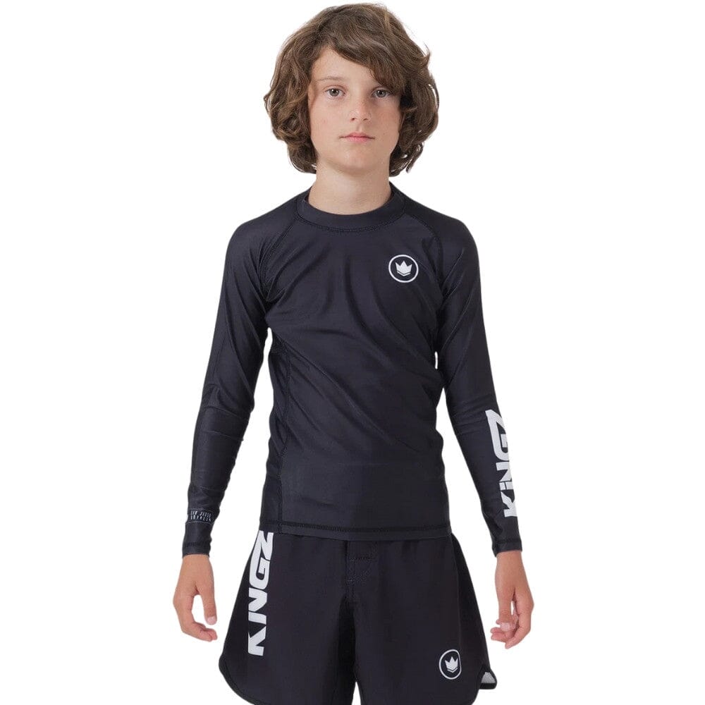 Kingz Kore V2 Youth Long Sleeve Rashguard Black