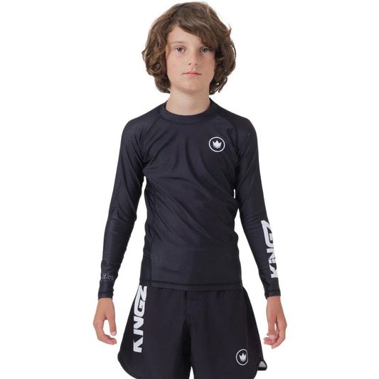Kingz Kore V2 Youth Long Sleeve Rashguard Black