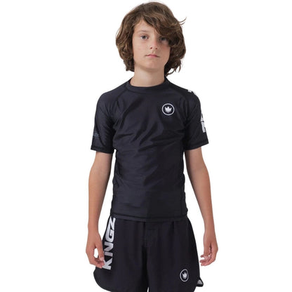 Kingz Kore V2 Youth Short Sleeve Rashguard Black