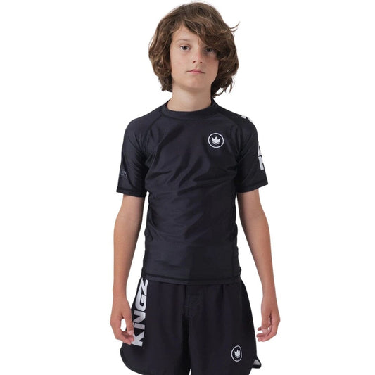 Kingz Kore V2 Youth Short Sleeve Rashguard Black
