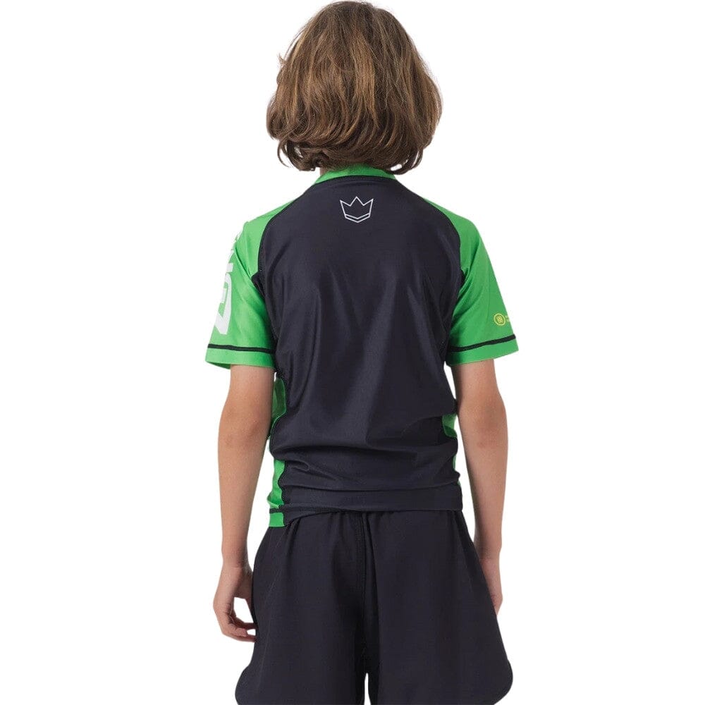 Kingz Ranked V2 Youth Short Sleeve Rashguard Green
